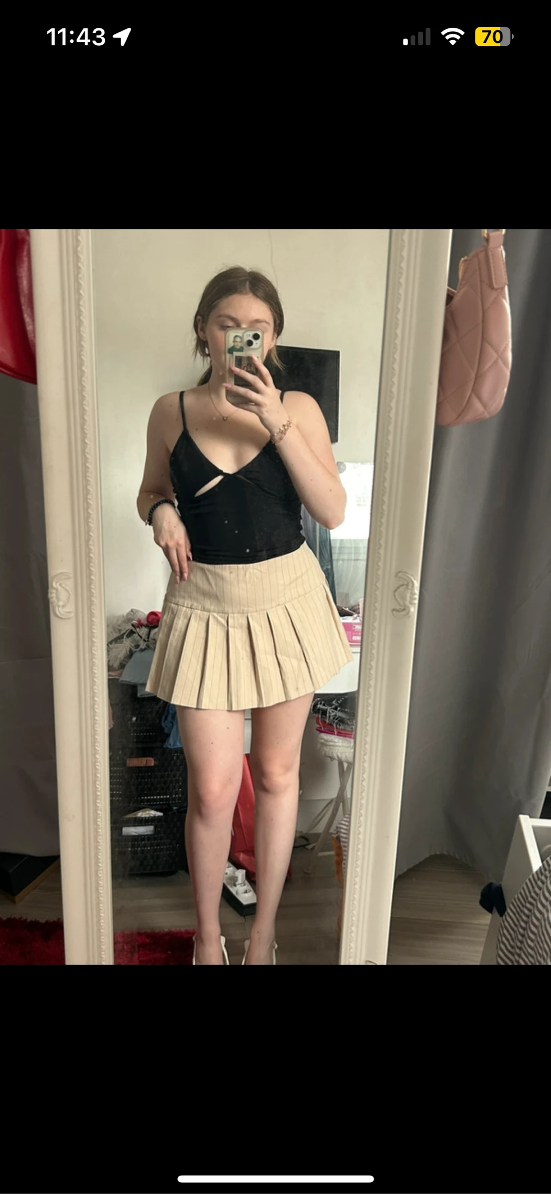 Jupe short 2000S style écolière 
